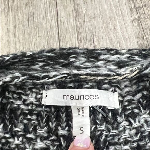 Maurices Black and Cream Patterned Cardigan - Picture 2 of 3